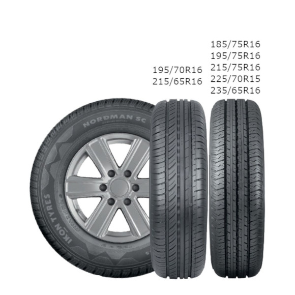 Шины Ikon 225/70 r15c NORDMAN SC 112/110R Шины Ikon 225/70 r15c NORDMAN SC 112/110R