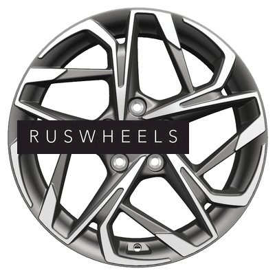 Диски Khomen Wheels 7x17/5x114,3 ET50 D67,1 KHW1716 (CX-5/Seltos/Optima) Gray-FP