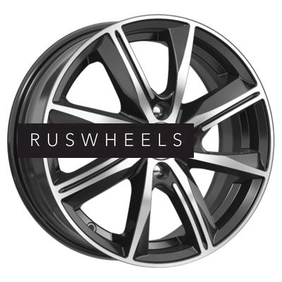 Диски КИК 6x15/4x100 ET50 D60,1 Арнар-оригинал (КС890) Алмаз черный SK