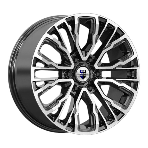 Диски КиК 8.5\R19 6*139.7 ET25 d106.1 Алмаз черный