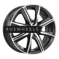 Диски КИК 7x17/5x100 ET48 D56,1 Арнар (КС896) Алмаз черный