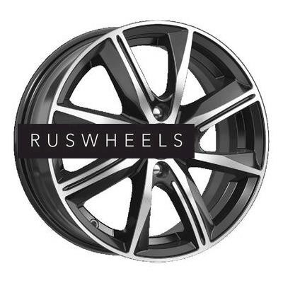 Диски КИК 7x17/5x100 ET48 D56,1 Арнар (КС896) Алмаз черный