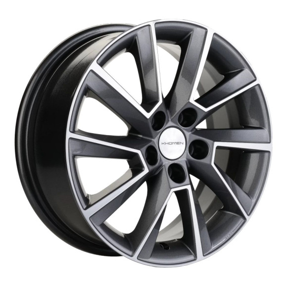 Диски Khomen Wheels 6x15/5x100 ET38 D57,1 KHW1507 (Rapid/Fabia) Gray-FP Диски Khomen Wheels 6x15/5x100 ET38 D57,1 KHW1507 (Rapid/Fabia) Gray-FP