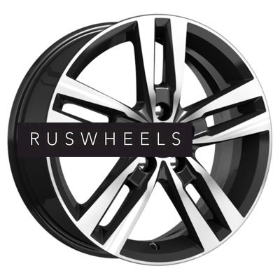 Диски КИК 6,5x16/5x105 ET38 D56,6 Rassvet (КС868) Алмаз черный SK