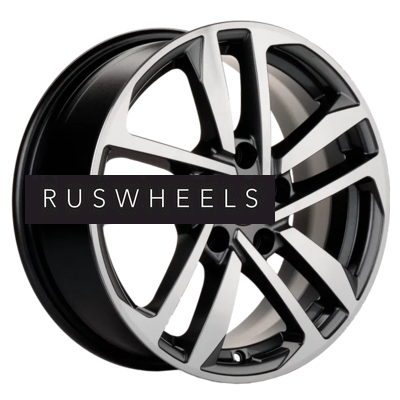 Диски Khomen Wheels 6,5x16/5x100 ET39 D57,1 KHW1612 (Polo) Gray-FP Диски Khomen Wheels 6,5x16/5x100 ET39 D57,1 KHW1612 (Polo) Gray-FP