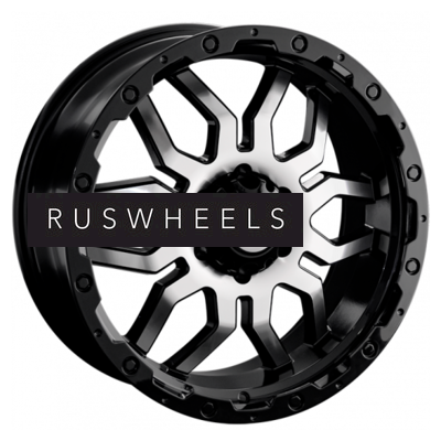 Диски LS 9x20/6x139,7 ET20 D100,1 1285 BKF (конус, Колпак+лого)