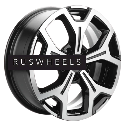 Диски Khomen Wheels 6,5x17/5x108 ET33 D60,1 KHW1710 (Chery Tiggo 7pro) Black-FP