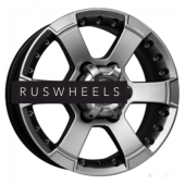 Диски КИК 7x16/6x139,7 ET20 D110,1 M56 (КС593) Дарк платинум Диски КИК 7x16/6x139,7 ET20 D110,1 M56 (КС593) Дарк платинум