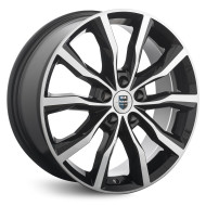 Диски КиК  Портер  7,5\R18 5*112 ET40  d66,6  алмаз чёрный  [76181]  <С>