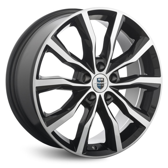 Диски КиК  Портер  7,5\R18 5*112 ET40  d66,6  алмаз чёрный  [76181]  <С>