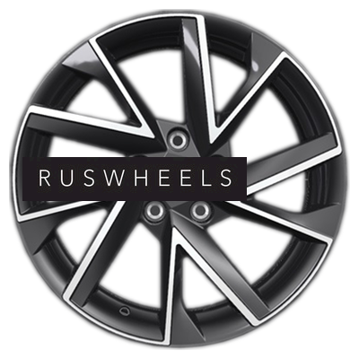 Диски Khomen Wheels 7x17/5x112 ET40 D57,1 KHW1714 (Kodiaq/Tiguan) Black-FP Диски Khomen Wheels 7x17/5x112 ET40 D57,1 KHW1714 (Kodiaq/Tiguan) Black-FP