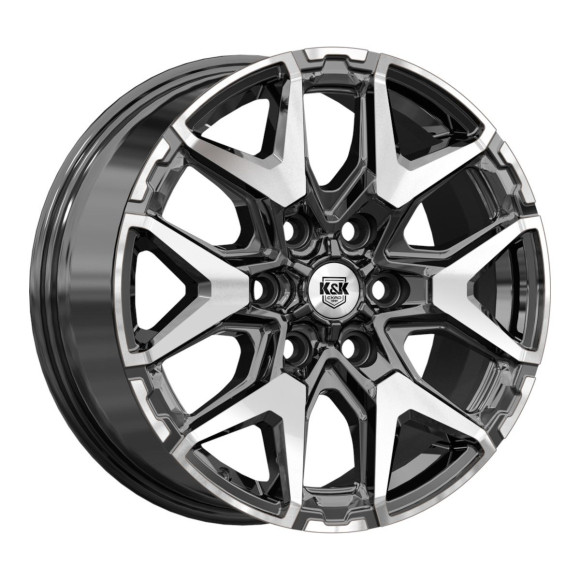 Диски КиК 7.5\R18 6*139.7 ET50 d92.5 Алмаз черный Диски КиК 7.5\R18 6*139.7 ET50 d92.5 Алмаз черный