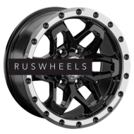 Диски LS 9x17/6x139,7 ET15 D106,1 1350 BKL (конус, Колпак+лого)