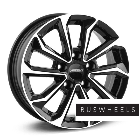 Диски Dezent R17 / 7J PCD 5x108 ЕТ 42 ЦО 65.1 KS black polished Диски Dezent R17 / 7J PCD 5x108 ЕТ 42 ЦО 65.1 KS black polished